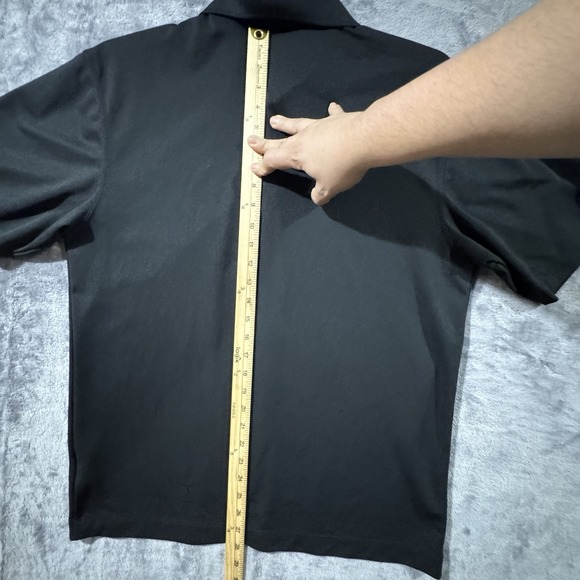 Nike Golf Polo Y2K Shirt Black Dri-Fit Breathable [363807-010] Men's Medium - Picture 5 of 11
